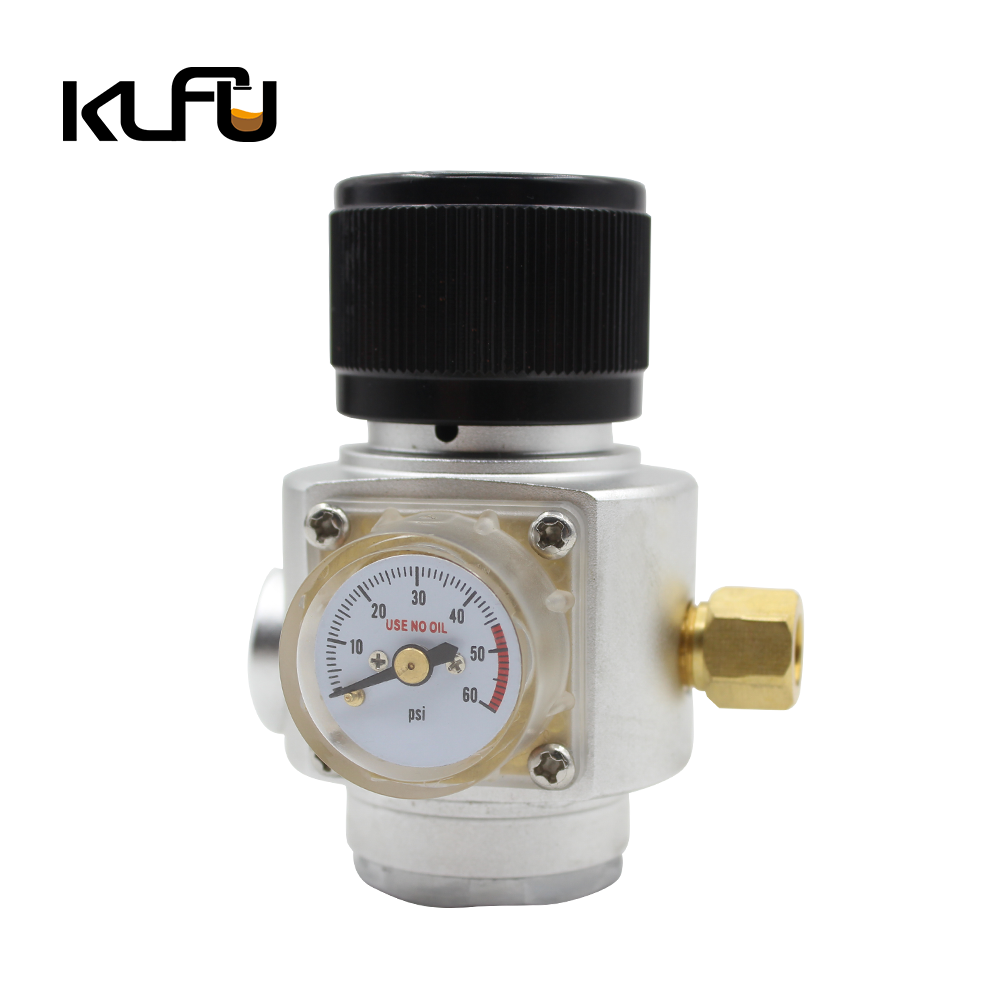 Adjustable co2 Mini Regulator for 3/8-24unf"